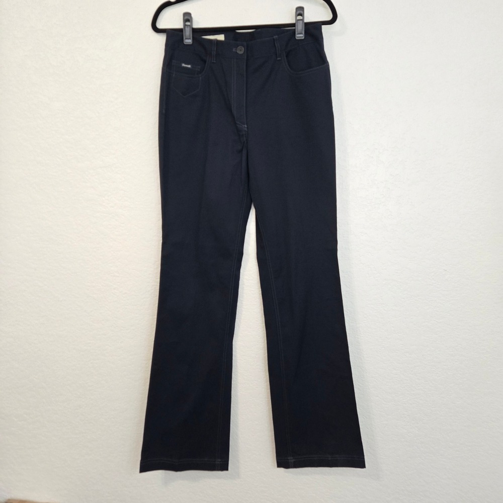Faconnable Womens Size 6 Dark Wash Bootcut Jeans Pants Cotton Spandex